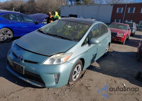 2012 Toyota Prius Three из США, поврежденный, VIN JTDKN3DUXC1609880